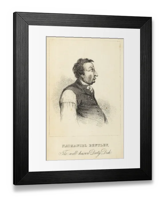 Framed Print : Nathaniel Bentley, the well-known Dirty Dick, 1735-1809 Framed Print : Nathaniel Bentley, the well-known Dirty Dick, 1735-1809