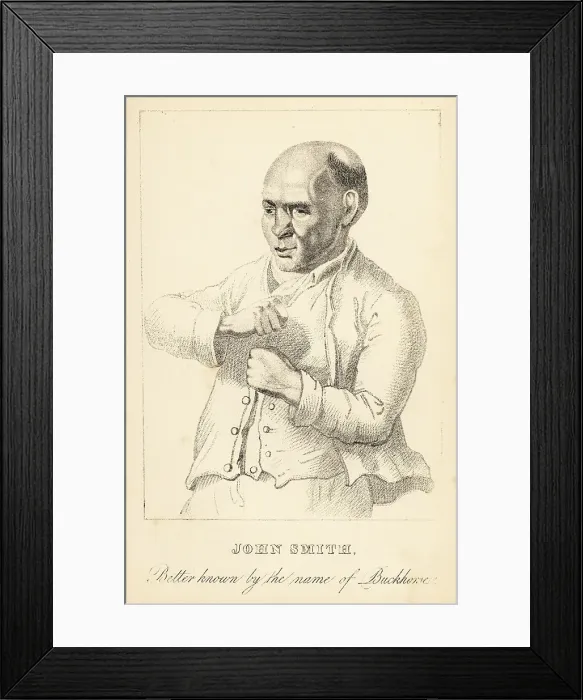 Framed Print : John Smith or Buckhorse, 18th century prizefighter Framed Print : John Smith or Buckhorse, 18th century prizefighter