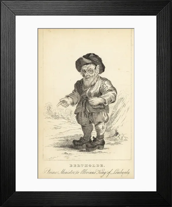 Framed Print : Berholde, a favorite of King Alboin of Lombardy Framed Print : Berholde, a favorite of King Alboin of Lombardy