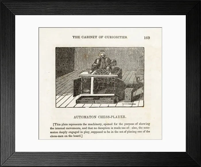 Framed Print : The Turk, 18th century chess-player robot hoax Framed Print : The Turk, 18th century chess-player robot hoax