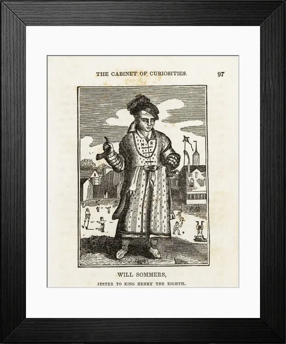 Framed Print : William Sommers, jester to King Henry VIII Framed Print : William Sommers, jester to King Henry VIII
