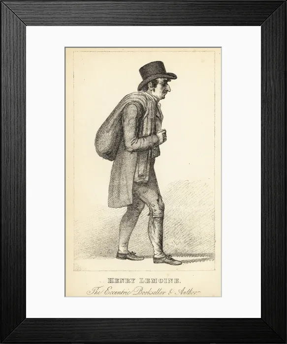 Framed Print : Henry Lemoine, 18th century London hack-writer and publisher Framed Print : Henry Lemoine, 18th century London hack-writer and publisher