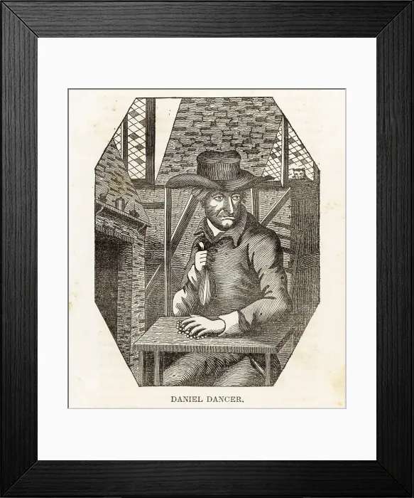 Framed Print : Daniel Dancer, notorious 18th century miser Framed Print : Daniel Dancer, notorious 18th century miser