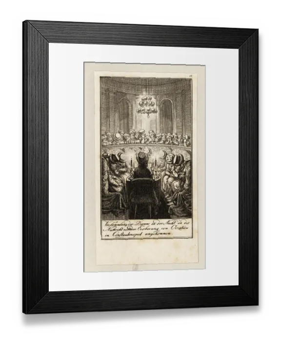 Framed Print : The Imperial Divan hears news of the capture of Ochakiv, 1788