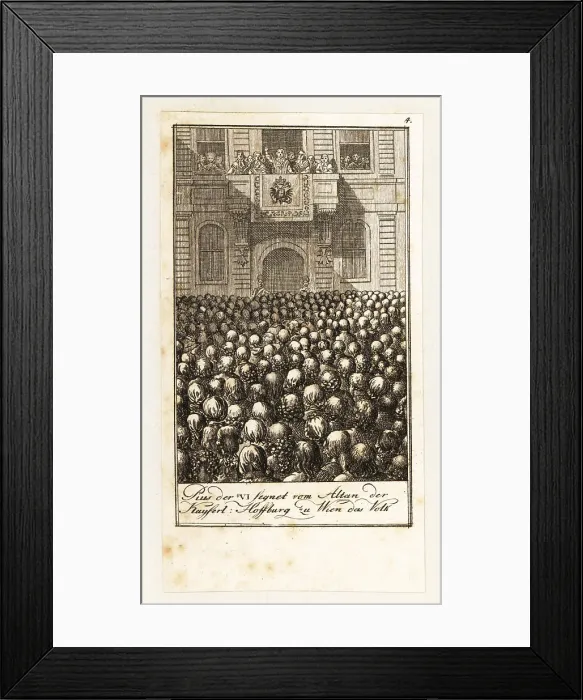 Framed Print : Pope Pius VI at the Hofburg, Vienna, 1782 Framed Print : Pope Pius VI at the Hofburg, Vienna, 1782