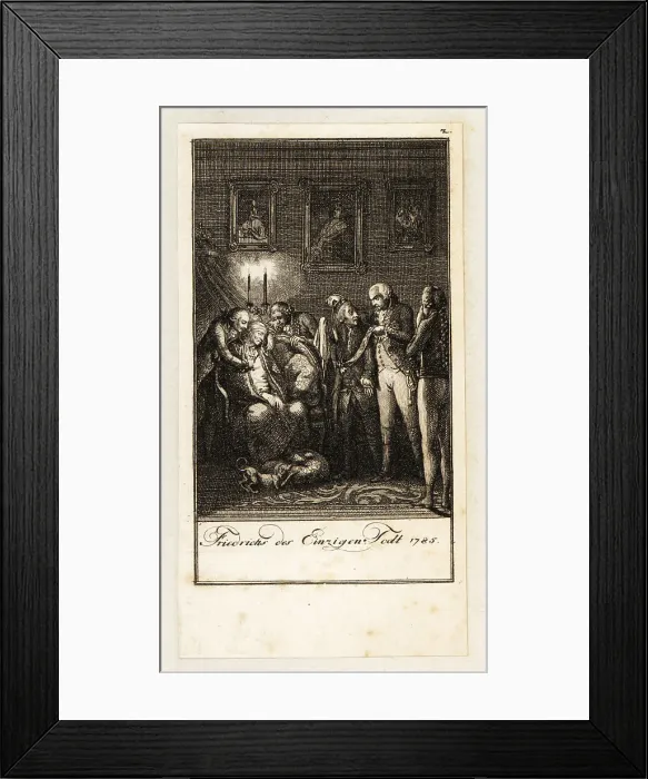 Framed Print : Death of Frederick the Great, King of Prussia, 1785 Framed Print : Death of Frederick the Great, King of Prussia, 1785