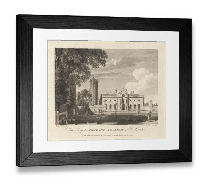 Framed Print : The (Old) Royal Military Academy, Woolwich, 18th century Framed Print : The (Old) Royal Military Academy, Woolwich, 18th century