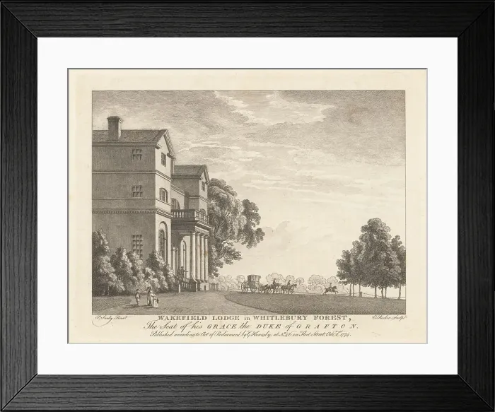 Framed Print : View of Wakefield Lodge in Whitlebury Forest Framed Print : View of Wakefield Lodge in Whitlebury Forest