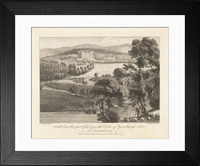 Framed Print : South-east prospect of Drumlanrig Castle, Scotland Framed Print : South-east prospect of Drumlanrig Castle, Scotland