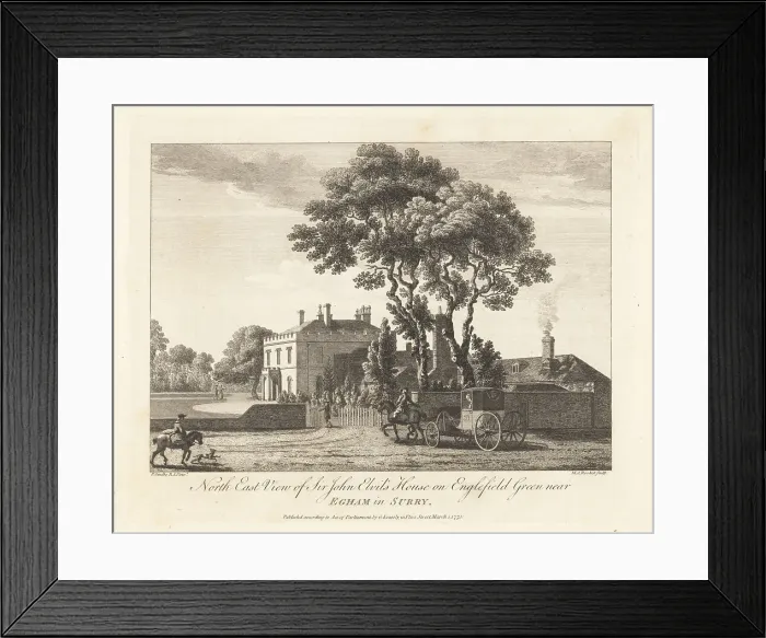 Framed Print : Elvills House, now Castle Hill, Surrey, 18th century Framed Print : Elvills House, now Castle Hill, Surrey, 18th century