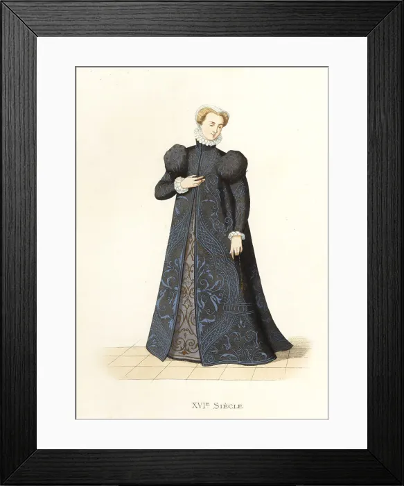 Framed Print : Noble woman of Lorraine, 16th century Framed Print : Noble woman of Lorraine, 16th century