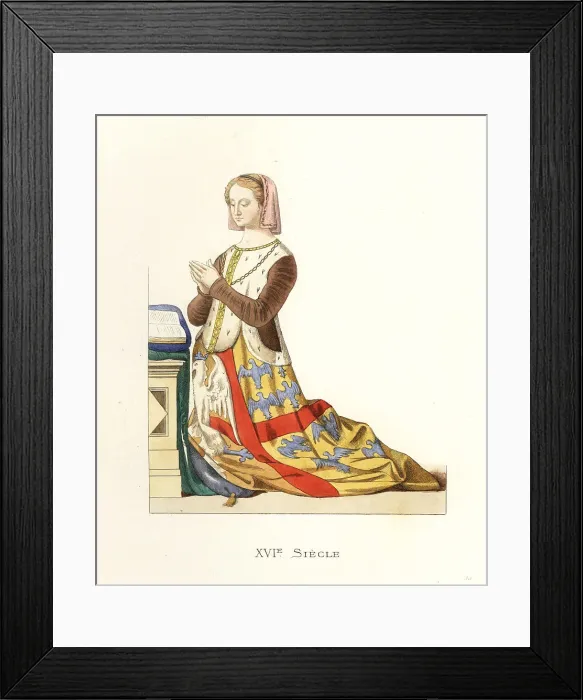 Framed Print : Louise de Montmorency, 1496-1547 Framed Print : Louise de Montmorency, 1496-1547
