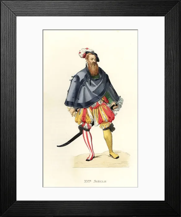 Framed Print : Swiss gentleman, 16th century Framed Print : Swiss gentleman, 16th century