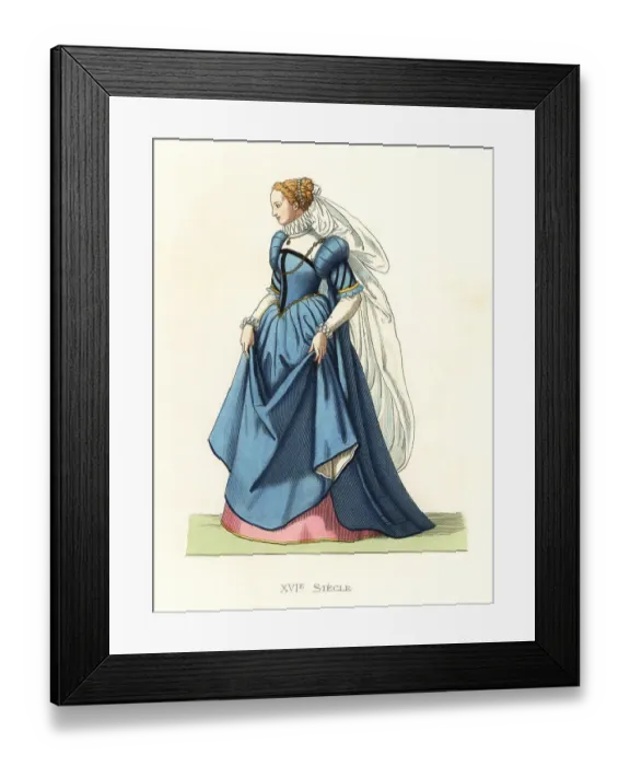 Framed Print : Noble woman of Ravenna, northern Italy, 16th century Framed Print : Noble woman of Ravenna, northern Italy, 16th century