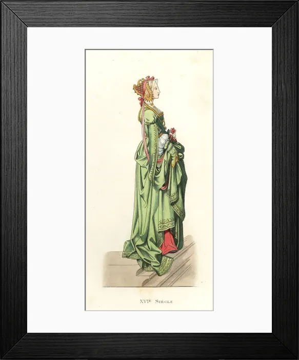 Framed Print : Young woman of Flanders, 16th century Framed Print : Young woman of Flanders, 16th century