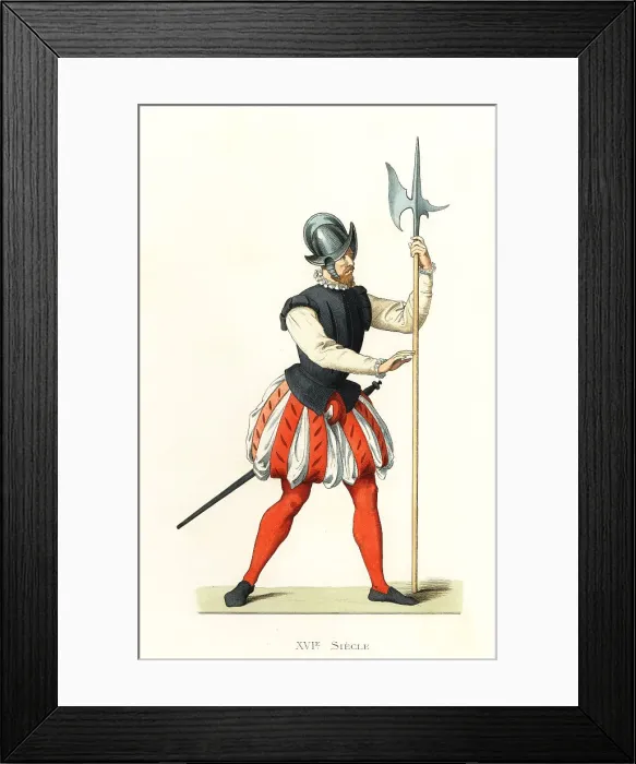 Framed Print : Soldier of Walloon, Low Countries, 16th century Framed Print : Soldier of Walloon, Low Countries, 16th century