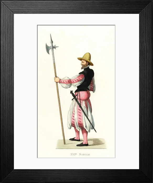 Framed Print : German mercenary soldier, 16th century Framed Print : German mercenary soldier, 16th century