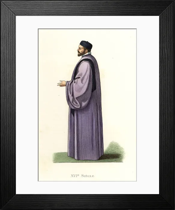 Framed Print : Costume of a brother of Charles Magio, 16th century Framed Print : Costume of a brother of Charles Magio, 16th century