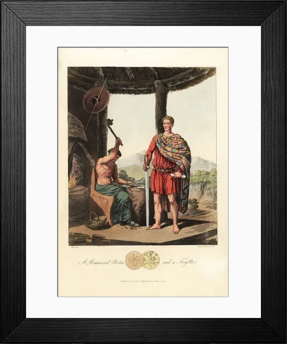 Framed Print : A Romanised Briton and a Feryllt Framed Print : A Romanised Briton and a Feryllt