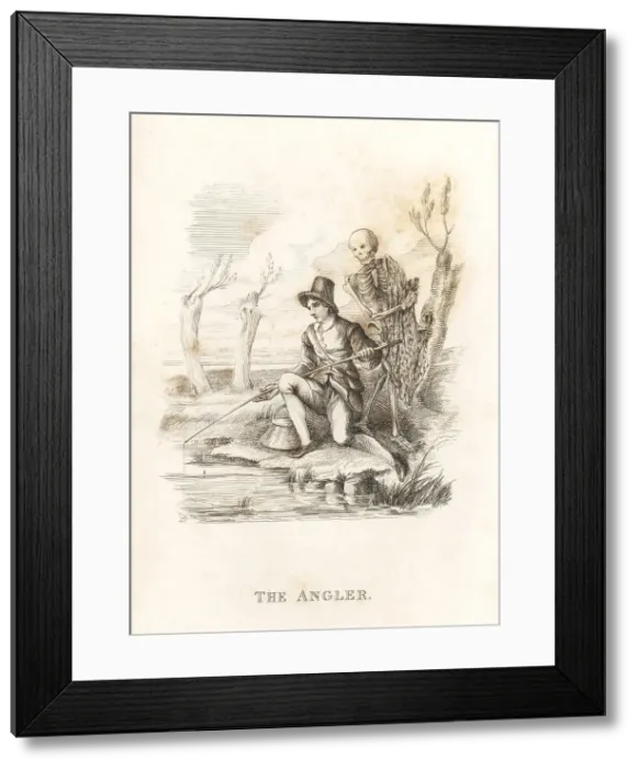 Framed Print : The skeleton of Death and the angler Framed Print : The skeleton of Death and the angler