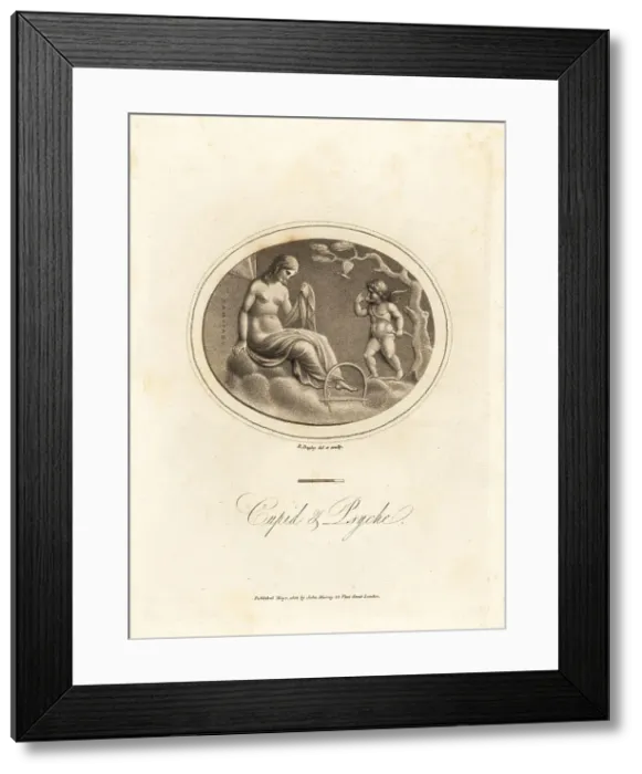 Framed Print : The marriage of Cupid and Psyche Framed Print : The marriage of Cupid and Psyche