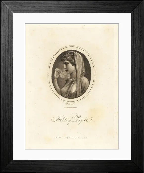 Framed Print : Head of Psyche, Greek goddess of the soul Framed Print : Head of Psyche, Greek goddess of the soul
