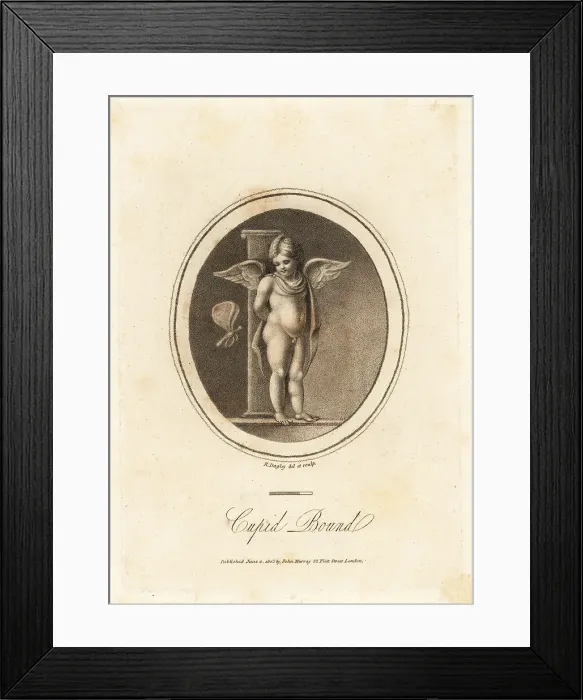 Framed Print : Cupid bound to a post Framed Print : Cupid bound to a post