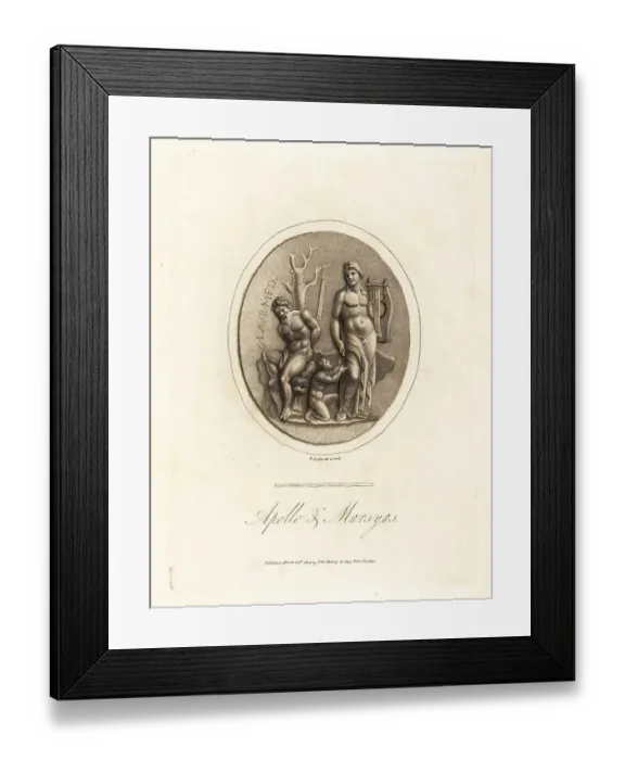 Framed Print : Apollo, god of music and dance, and the satyr Marsyas Framed Print : Apollo, god of music and dance, and the satyr Marsyas