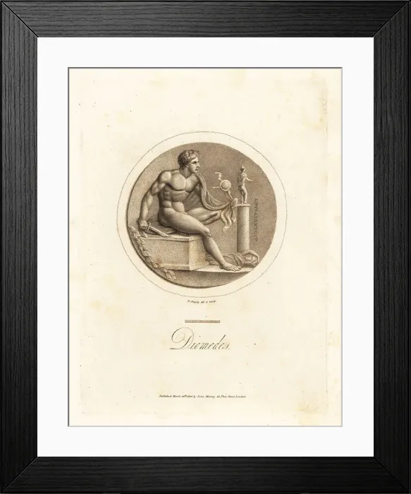Framed Print : Figure of Diomedes, with the Palladium Framed Print : Figure of Diomedes, with the Palladium