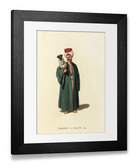 Framed Print : Turban bearer to the Grand Signior or Sultan Framed Print : Turban bearer to the Grand Signior or Sultan