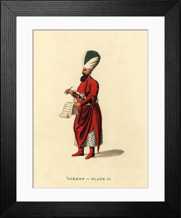 Framed Print : Subaltern officer of the Janissaries Framed Print : Subaltern officer of the Janissaries