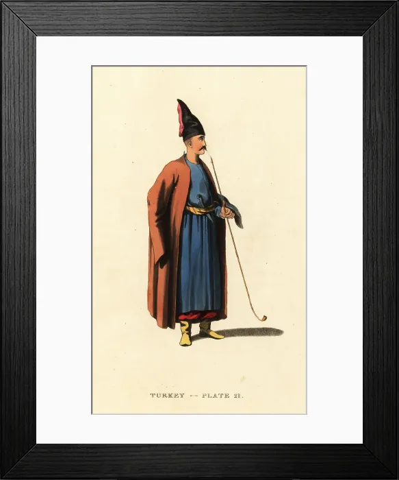 Framed Print : Costume of an Albanian, Ottoman Empire