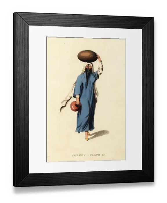 Framed Print : Costume of an Egyptian arab woman Framed Print : Costume of an Egyptian arab woman