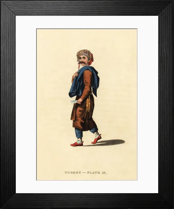 Framed Print : Costume of a man of the coast of Syria Framed Print : Costume of a man of the coast of Syria