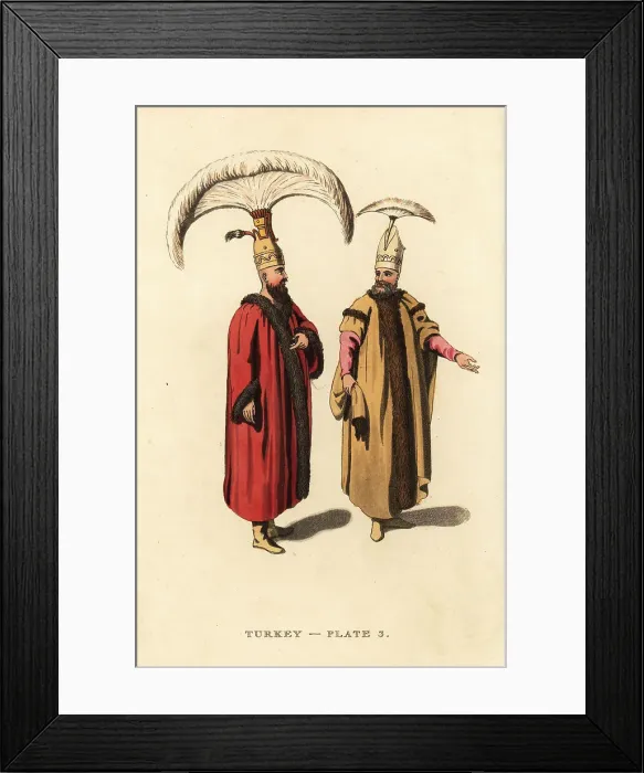 Framed Print : Capidji Bachi, Officers of the Grand Signior Framed Print : Capidji Bachi, Officers of the Grand Signior