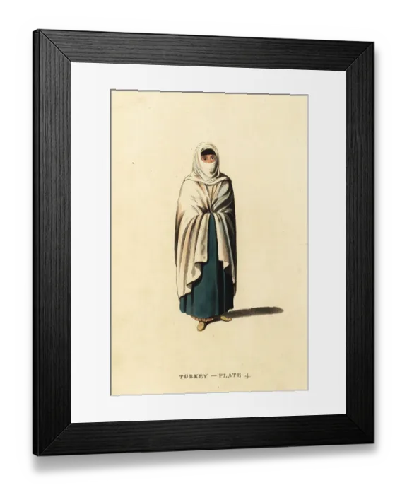 Framed Print : Turkish woman in provincial dress Framed Print : Turkish woman in provincial dress