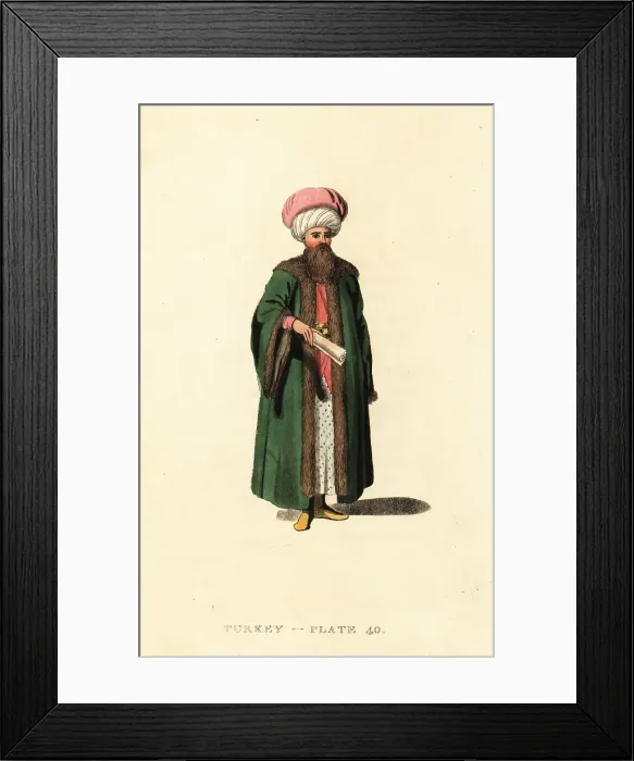 Framed Print : Reis Effendi, head clerk to the Ottoman Empire Framed Print : Reis Effendi, head clerk to the Ottoman Empire