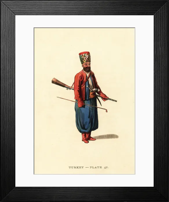 Framed Print : Spahi or cavalry man of the Ottoman Empire Framed Print : Spahi or cavalry man of the Ottoman Empire