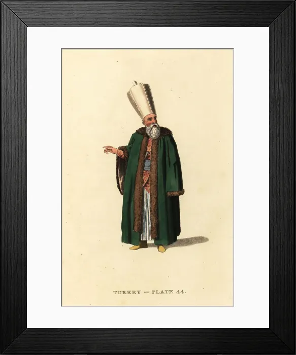 Framed Print : Member of the Divan, council of the Grand Vizier, Ottoman Empire Framed Print : Member of the Divan, council of the Grand Vizier, Ottoman Empire