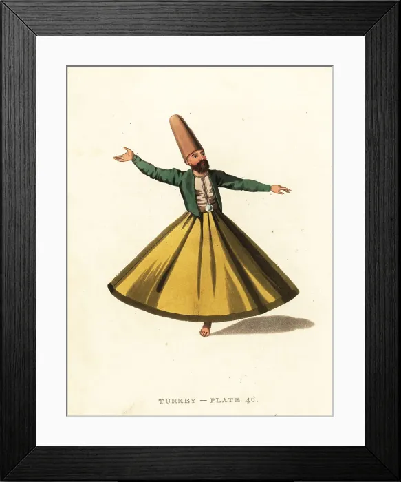 Framed Print : Dervise or Dervish dancing Framed Print : Dervise or Dervish dancing