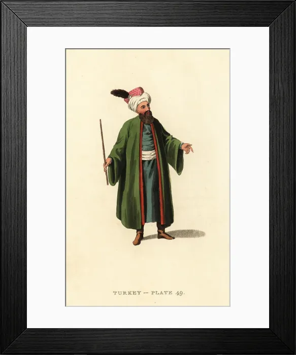 Framed Print : Chief Usher to the Sultan, Ottoman Empire Framed Print : Chief Usher to the Sultan, Ottoman Empire
