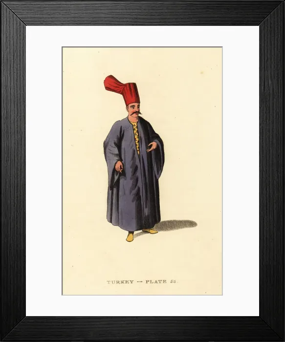 Framed Print : Bostandji Bachi or Chief Gardener to the Sultan, Ottoman Empire Framed Print : Bostandji Bachi or Chief Gardener to the Sultan, Ottoman Empire