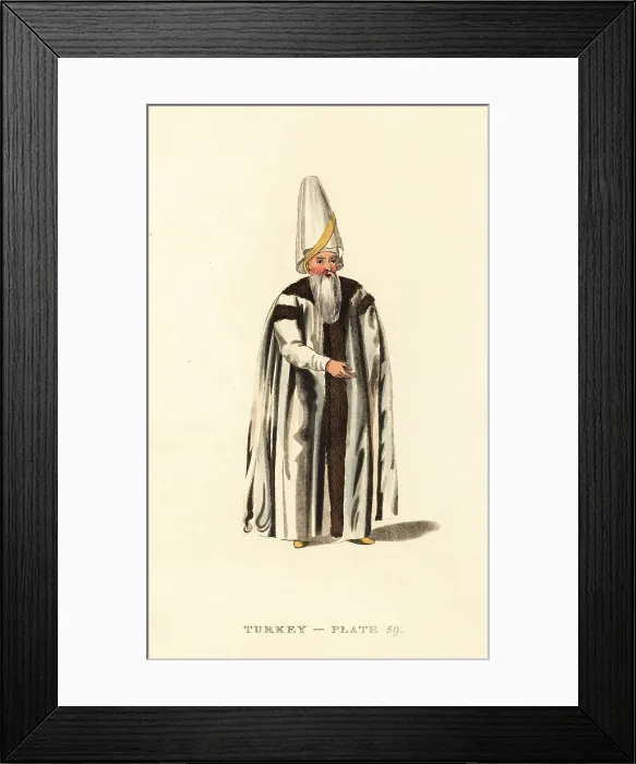 Framed Print : Grand Vizier to Sultan Selim III, Ottoman Empire Framed Print : Grand Vizier to Sultan Selim III, Ottoman Empire