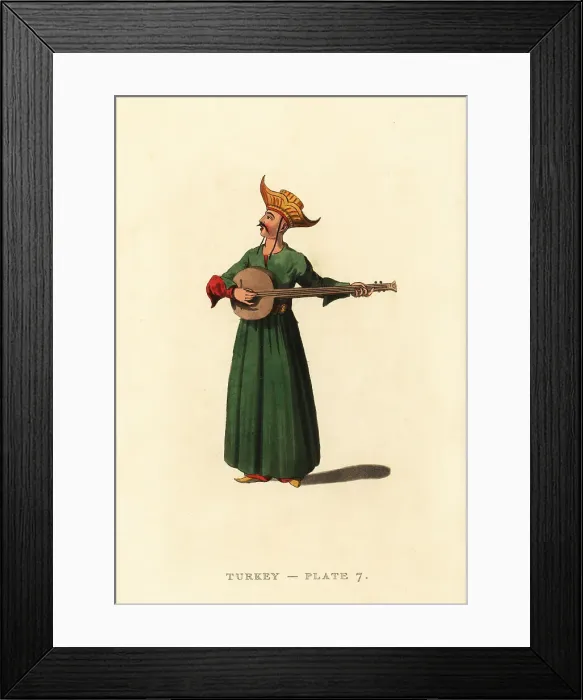 Framed Print : Musician belonging to the Grand Signior Framed Print : Musician belonging to the Grand Signior
