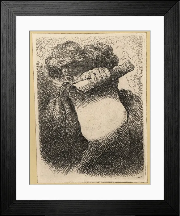 Framed Print : Bust of a man holding a banderole, wearing a turban with plumes Framed Print : Bust of a man holding a banderole, wearing a turban with plumes