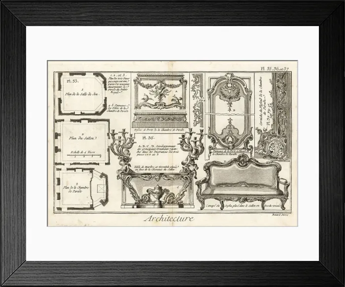 Framed Print : An apartment in the Palais-Royal, Paris Framed Print : An apartment in the Palais-Royal, Paris