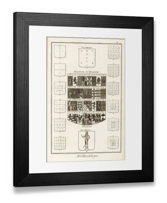 Framed Print : Pennant with 32 quarters Framed Print : Pennant with 32 quarters