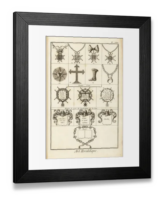 Framed Print : Sash badges of orders of chivalry Framed Print : Sash badges of orders of chivalry