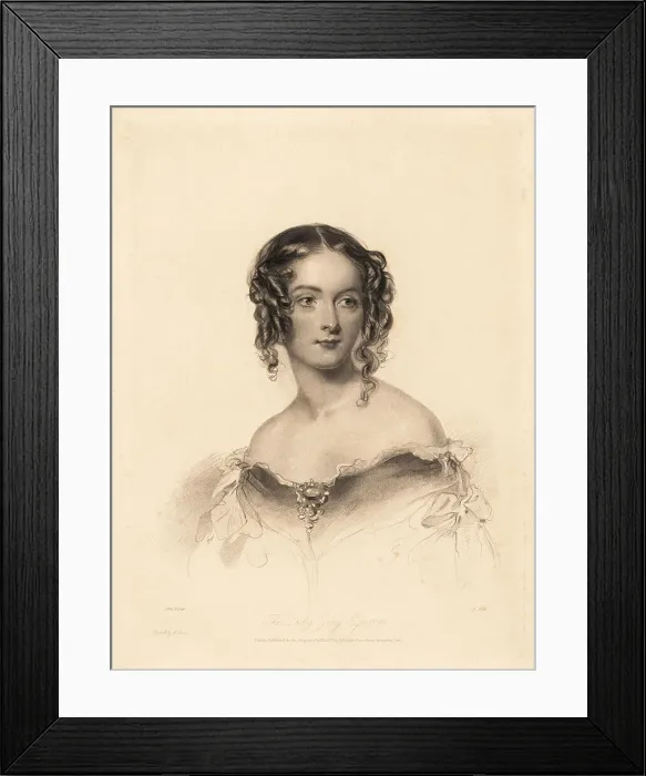 Framed Print : Lady Grey Egerton, possibly Mary Anne Elizabeth Egerton Framed Print : Lady Grey Egerton, possibly Mary Anne Elizabeth Egerton