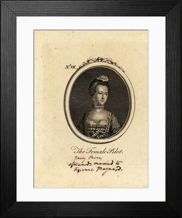 Framed Print : Anne or Nancy Parsons, the Female Pilot, 18th century courtesan Framed Print : Anne or Nancy Parsons, the Female Pilot, 18th century courtesan